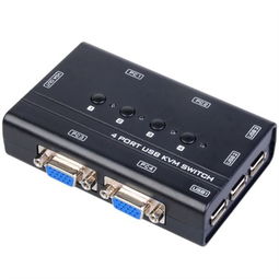 弗吉凯柏 cabos F014 kvm切换器 4口 usb 电脑主机切换器 切换键盘鼠标 显示器共享器家电配件产品图片1